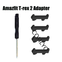For Amazfit T-Rex 2 T Rex 2 Adapter Metal Stainless Steel Lugs Smart Watch Strap Connecting Screwdriver Accessories