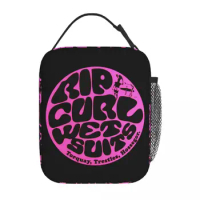 Rip Curl Merch Insulated Lunch Bag For Travel Cool Surf Food Storage Bag Portable Thermal Cooler Lunch Boxes