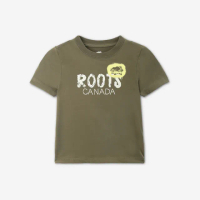 【Roots】Roots 小童- ROOTS GRAFFITI短袖T恤(綠色)