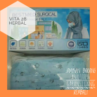 MASKER MEDIS BESTMED 1 BOX ISI 50 PCS HEADLOOP 3 PLY MOTIF JANGKAR