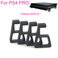 10Sets=40PCS Game Console Stand Feet Holder Bracket Cooling For PlayStation4 PS4 Slim Pro