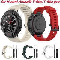 Replacement Sport Strap Silicone Watchbands with tool For Huami Amazfit T-Rex pro Adjustable Bracelets For Huami Amazfit T-Rex