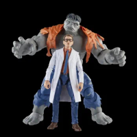 Original Hasbro The Avengers 60th Anniversary Gray Hulk and Dr. Bruce Banner Two-Pack Action Collection Figures