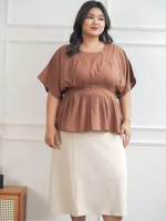 Xtramiles xtramiles Ladies shirt matilda blouse choco choco