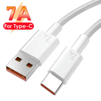 GTWIN 7A 100W USB Type C Cable Fast Charging Cable for Huawei USB C Data Cable Type-C Mobile phone cables 0.25M/1M/1.5M/2M