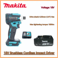 Makita DTD171 18V Impact Driver Bl Motor Bare Tool Unit brushless Impact Driver 18V brushless Cordless impact Driver