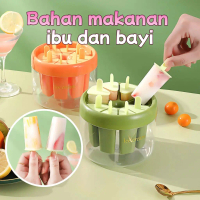 Cetakan es loli, cetakan es loli buatan sendiri, cetakan es krim, kotak es loli food grade (hijau)