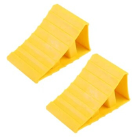 2Pcs Car Wheel Chock High Strength Car Tyre Stopper Auto Wheel Stop Slider Block for Triangle Support Pad