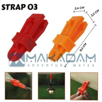 MAKADAM - Strap Klip Capit Penjepit Tali Flysheet Terpal Tenda Camping Campervan Outdoor Strap 03 RD