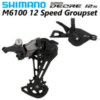 SHIMANO DEORE M6100 12s Groupset MTB 12 Speed Groupset M6100 Rear Derailleur Shift Lever 2 kit shimano deore 12v groupset