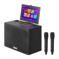 Home Outdoor Portable Touchscreen 14.1 Inch Smart Speaker Bluetooth Stereo Wireless Party Karaoke Machine with Microphone