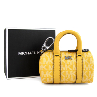 MICHAEL KORS GIFTING縮小版波士頓包 鑰匙圈/零錢小物包(水仙黃)