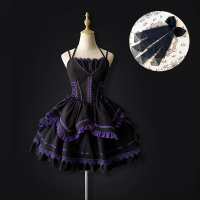 Halloween Original Brocade Garden on the Seine River Lolita Dark goth doll Elegant Lolita Dresses