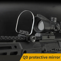 Paintball Hunting Airsoft Rifle Flip-up QD Scope Sight Shield Red Dot Sight/Holographic Scope Transparent Lens Protector