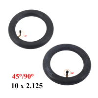 Electric Scooter Inner Tire tube 10x2.125 with 45/90 Degree Rubber Tyre for Balancing Car Electric Skateboard Scooter Stroller