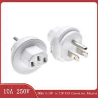 USA plug to C13 Adapter for PoweCube, American NEMA 5-15P to IEC C13 Converter Adapter, Type A Plugs for Allocacoc