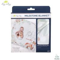 Itzy Ritzy Cutie Captures Milestone Blanket Muslin Cotton Cloth for Baby First Year Newborn Monthly