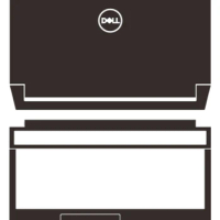 Pre-cut Laptop 1PCS Top+1PCS Palmrest Skin Vinyl Stickers Case Cover Film For 2023 Dell G15-5530 15.6-inch