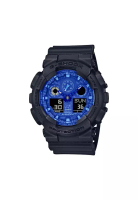 G-Shock Men's Analog-Digital Watch GA-100BP-1A Black Resin with Blue dial Sport Watch