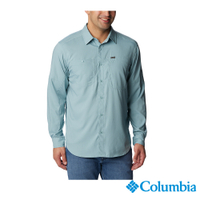 Columbia 哥倫比亞 男款-全新UPF50快排長袖襯衫-湖水藍  UAM16830AQ/HF