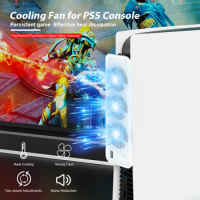 USB 3.0 Cooling Fan For PS5 Console 5500RPM Upgraded Quiet Cooler Fan with LED Light for Playstation 5 Disc &amp; Digital Edition