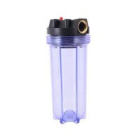 10inch AS Transparent Filter Bottle Water Purifier Prefilter Pipeline Filtration 1/2"3/4"1" Copper Thread