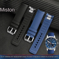 Suitable for IWC watch Aquatimer Family series IW376805 Cousto IW329001 quick release rubber strap 22mm accessories for men