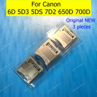 (3 pcs) NEW For Canon 6D 5D3 5DS 7D2 650D 700D SD Memory Card Reader Connector Slot Holder 5DIII 5DM3 7DII 7DM2 5D III 7D II