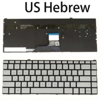 US Hebrew Keyboard For HP Spectre 13-w 13-w000 13t-w000 13-ac 13-ac000 13t-ac000 13-ac000nj 13-ac003nj 920694-BB1 Backlit Silver