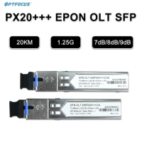 OPTFOCUS 1 4 8pcs EPON GBIC 7dB 8dB 9dB Mini GBIC 1.25G PX20+++ 20km EPON OLT SFP Compatible with ZT