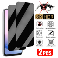 2PCS Anti-spy Glass for Samsung S21 S20 FE 5G A73 A53 A33 A23 5G Privacy Screen Protector for Samsung A72 A52 A32 A70 A50 A40