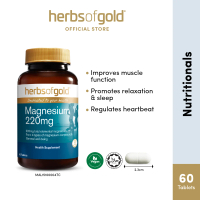 Herbs of Gold Magnesium 220mg [Expiry 7/2027]