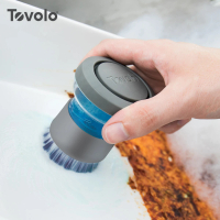【美國Tovolo】多功能免沾手液壓式鍋碗清潔刷(洗鍋刷 萬用刷)