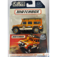 Matchbox Glove Travelers LAND ROVER DEFENDER 110 65Th Anniversary 1/64 Metal Diecast Toy Vehicles