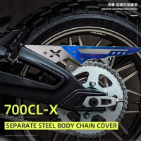 Spirit Beast Retro Motorcycle Chain/Belt Guard Stainless Steel protection Cover mount Accessories For CFMOTO 700CLX 700 CL-X