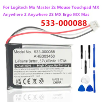 Battery 533-000088, AHB303450 For Logitech Mx Master 2s Mouse Touchpad MX Anywhere 2 Anywhere 2S MX Ergo MX