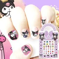 Kuromi Nails Sticker Cinnamoroll Nails Stickers Children Waterproof Nails Stickers