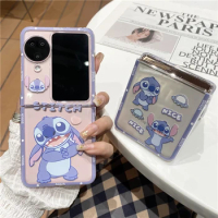 Phone Case For OPPO Find N N2 N3 Flip VIVO X Flip FOLD2 Stitch Disney Cute Snow White Seven Dwarfs Edge Back Cover