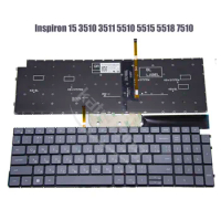 Original Russian Keyboard for Dell Inspiron 15 3510 3511 5510 5515 5518 7510 16 Plus 7610