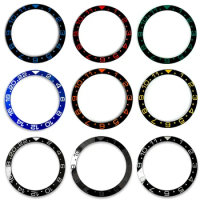 38*30.6mm Sloping Ceramic Blue Red Black Bezel Insert For Seiko Divers SKX007 009 SRPD55K2 Fit 40mm NH36 Watch Case Watch Parts