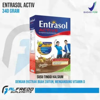 Entrasol Active 340 Gram Susu Bubuk Tinggi Kalsium Untuk Kesehatan Tulang vanilla