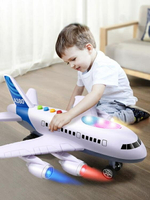 飛機模型 兒童飛機玩具車男孩寶寶超大號益智多功能仿真模型音樂耐摔