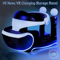 For Ps Move Vr Stand Second Generation 4 In 1 For PS Move VR Charging Storage Stand For Ps Vr Headset For Ps 4 Showcase Bracket