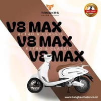 Tangkas Motor Listrik V8 Max G merah Sidoarjo