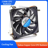 Ultra-Thin 1U Industrial Computer CPU Radiator NAS All-in-One Machine 1151 1155 Copper Core HTPC Ultra-Quiet 4-Wire Cooling Fan