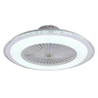 【LADUTA 拉布塔】家用吸頂風扇燈 隱形吊扇燈 現代簡約壁掛風扇(led吸頂燈房間燈 靜音dc循環扇 省電電風扇)