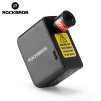 ROCKBROS Ultra-Light Mini Electric Bicycle Air Pump Type-C Charging 100Psi Multitool Compressor Inflator for Bike Motorcycle