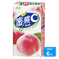 黑松蜜桃C300ml*6入【愛買】