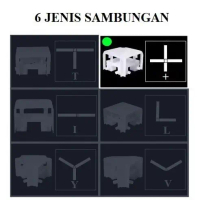 LAMPU LED KANTOR GANTUNG PLAFON DOWNLIGHT LAMPU KERJA 10W 20W 30W 40W - SAMBUNGAN +