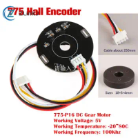 Rotating Hall Magnetic Encoder 775 Decelerating DC Motor Code Disk Magnetic Induction Rotation Speed Direction Sensor 775-P16
